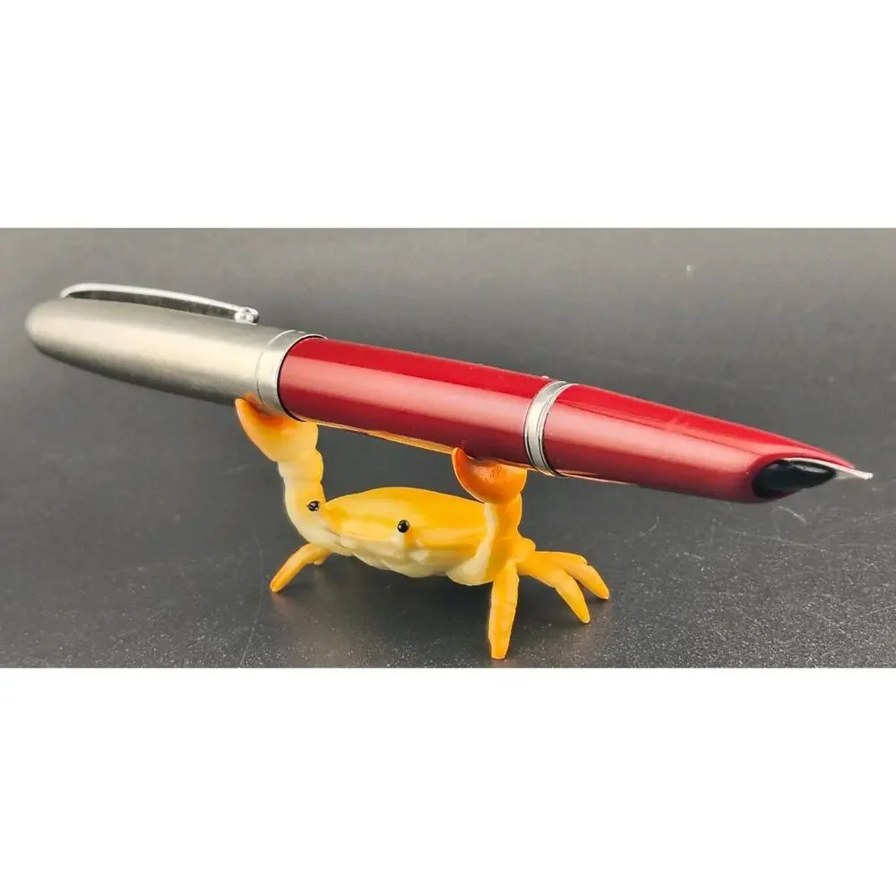 Vintage Parker 21 Mark I Fountain Pen - Red - Tested Cleaned Polished